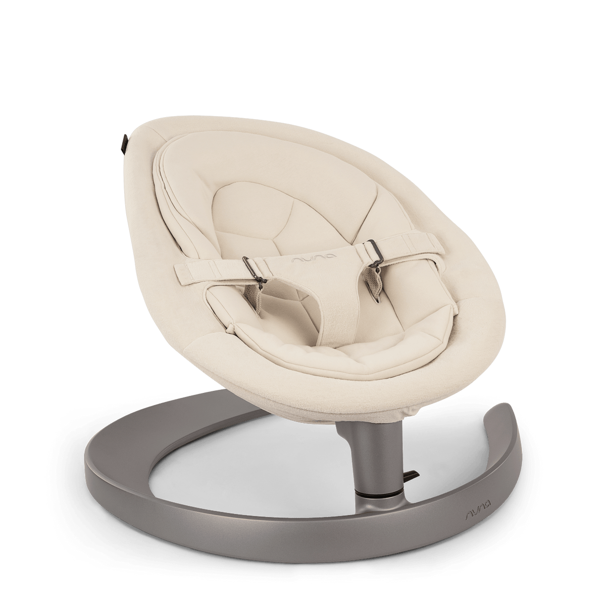 Nuna LEAF Grow bouncer seat in Cloud with toy bar - British product