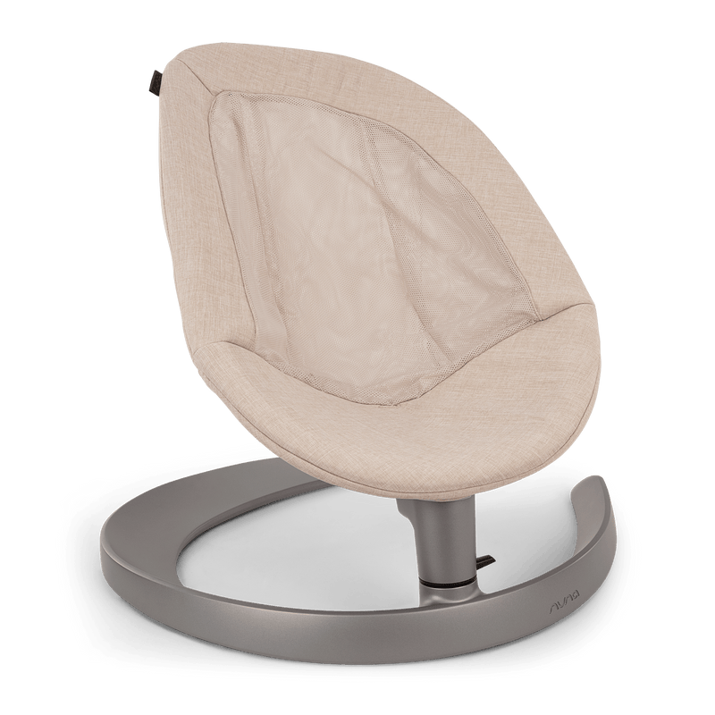 Nuna LEAF Grow bouncer seat in Cloud with toy bar - British product
