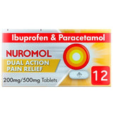 Nuromol Pain Relief Ibuprofen &amp;amp; Paracetamol Tablets 12s
