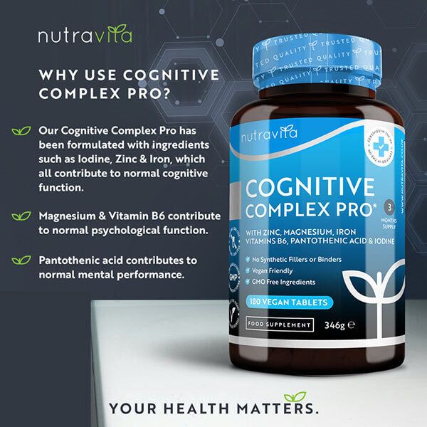 Nutravita Cognitive Complex Pro - 180 vegán tabletta