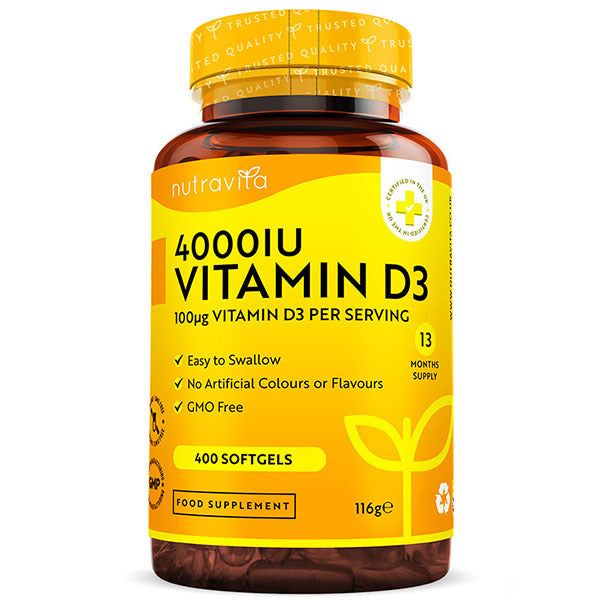 Nutravita Vitamin D3 4000IU 100&amp;micro;g - 400 Softgel Capsules