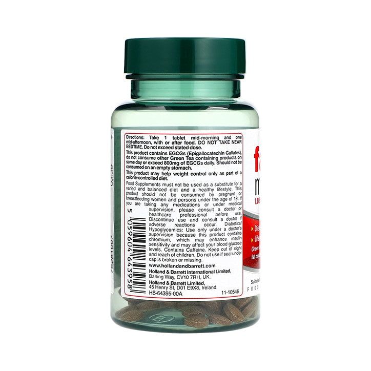 Nutrition Headquarters Fat Metaboliser 56 Tablets Tea Extracts Holland&amp;Barrett   