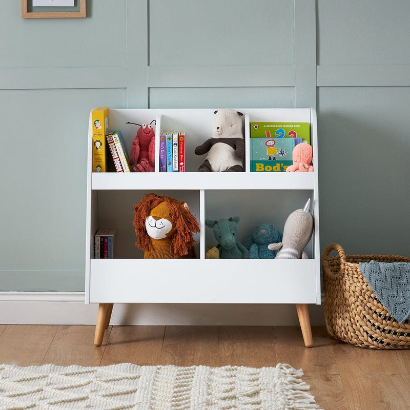 OBaby Maya toy storage white with natural, 80x80x40cm, UK version