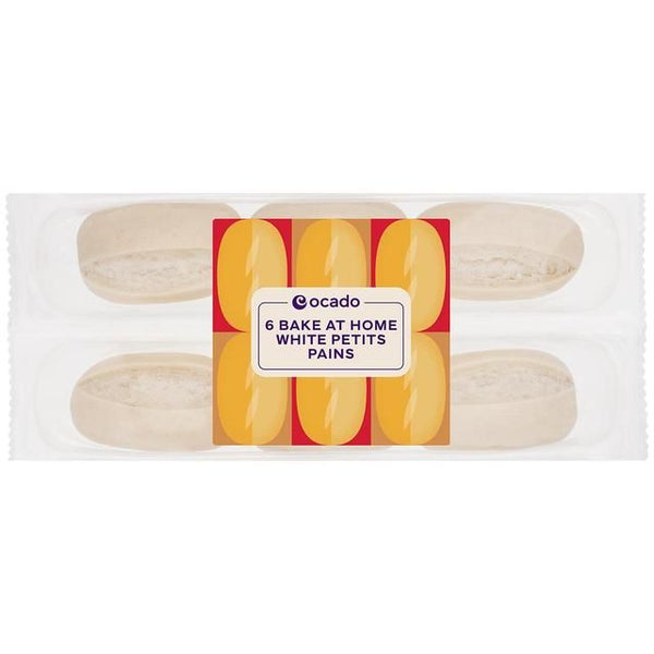 Ocado Bake at Home White Petits Pains   6 per pack