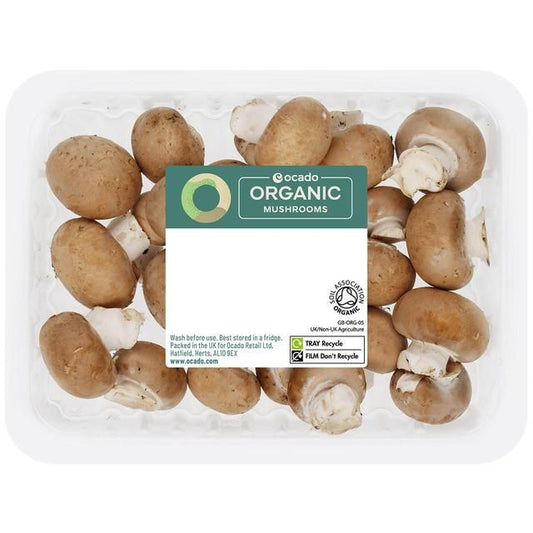 Ocado Organic Button Mushrooms   150g