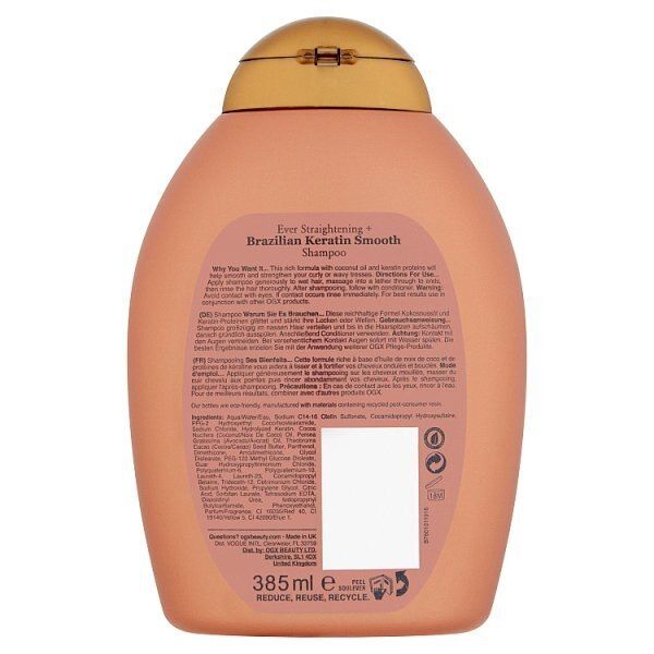 OGX Ever Straightening+ Brazilian Keratin Shampoo 385ml