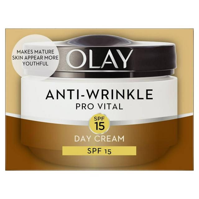ओले एंटी रिंकल प्रो वाइटल डे क्रीम SPF15 के साथ परिपक्व त्वचा के लिए 50ml