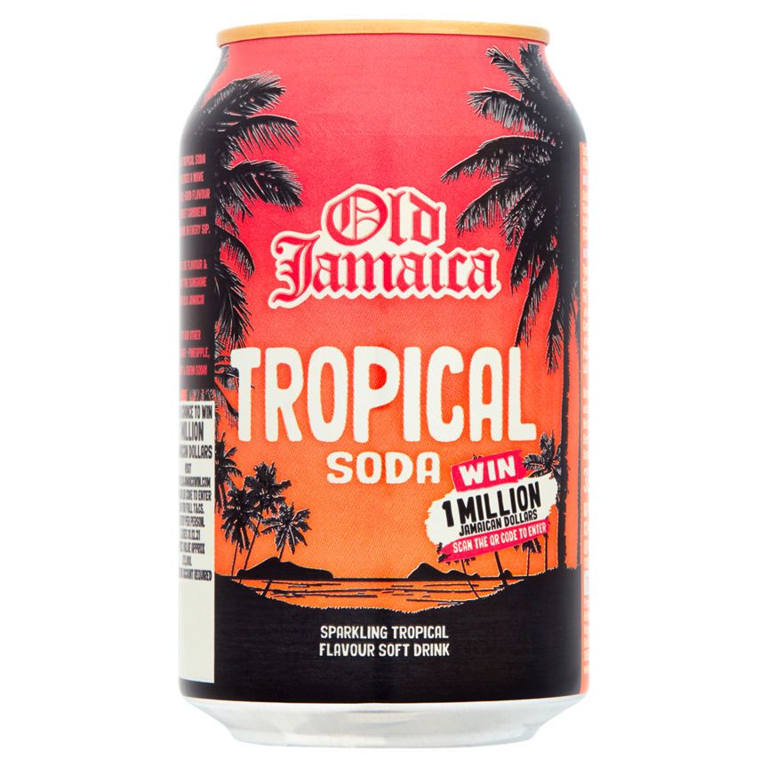 Old Jamaica Tropical Soda Sparkling Tropical Flavor brus