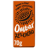 Ombar 72% Cacao Økologisk Vegansk Fair Trade Mørk Sjokolade 70g