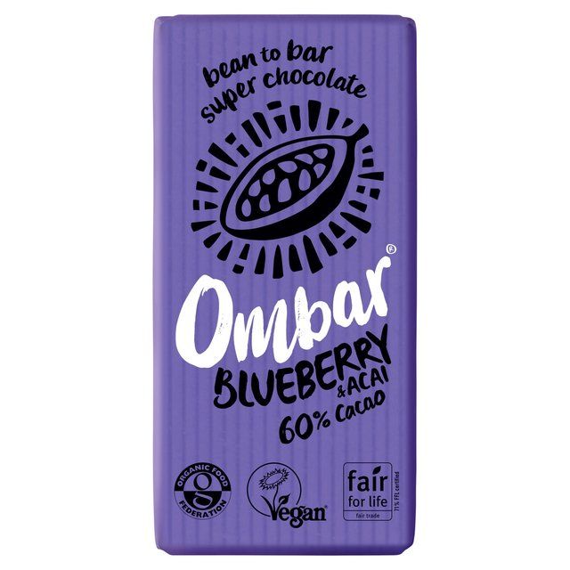 Ombar Blueberry & Acai Organic Vegan Fair Trade Chocolate    35g