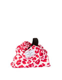 Open Flat Makeup Bag In Pink Leopard