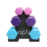 Opti 12Kg Vinyl Hantelsett/Tre