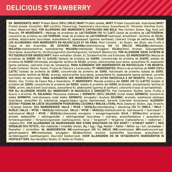 Optimum Nutrition Delicious Strawberry Whey Protein Powder 900g