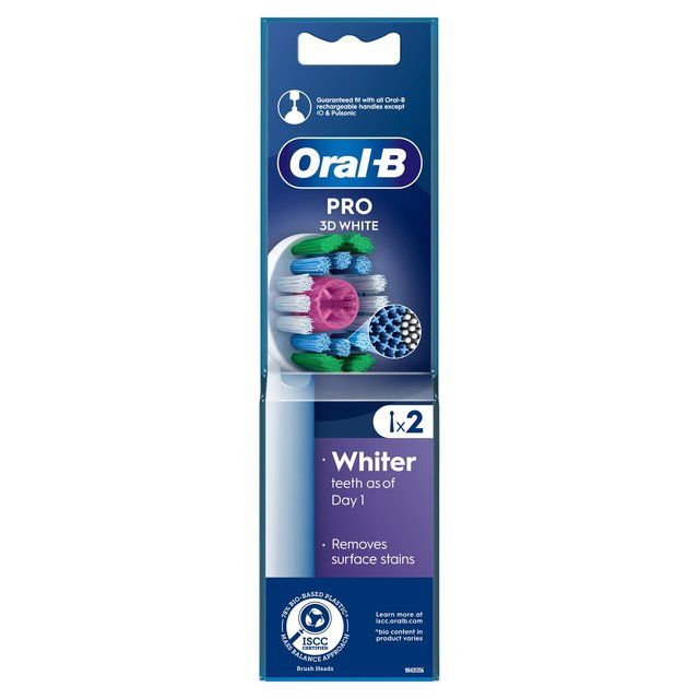 Oral-B 3DWhite tannbørstehoder 2 per pakke