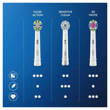 Oral-B FlossAction Toothbrush Heads   4 per pack