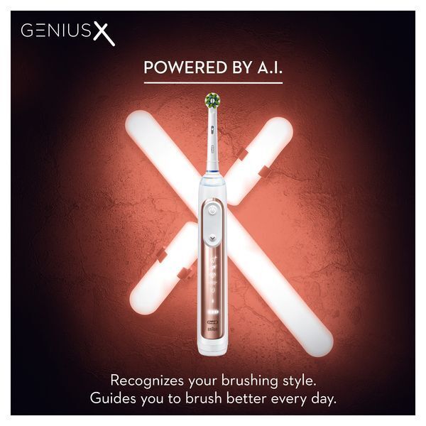 Oral-B Genius X Rose Gold Electric Toothbrush By Braun