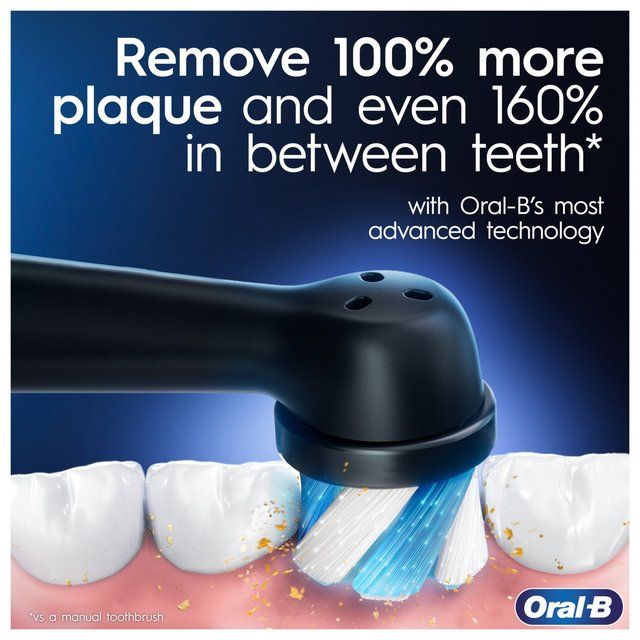 Oral-B iO 4 Black &amp;amp; White Electric Toothbrush Duo Pack + Travel Case   2 per pack