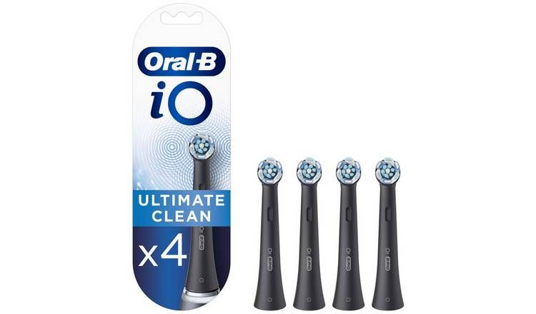 Oral-B iO svarte elektriske tannbørstehoder - 4 stk