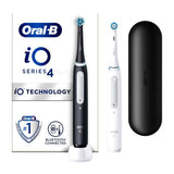 Oral-B iO4 Electric Toothbrush Black &amp;amp; White Duo Pack
