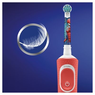 Oral-B Kids Spiderman Brush Heads for Electric Toothbrush, 4 Brush Heads