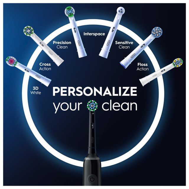 Oral-B Pro 3 3500 Black Cross Action Electric Toothbrush (+Travel Case)