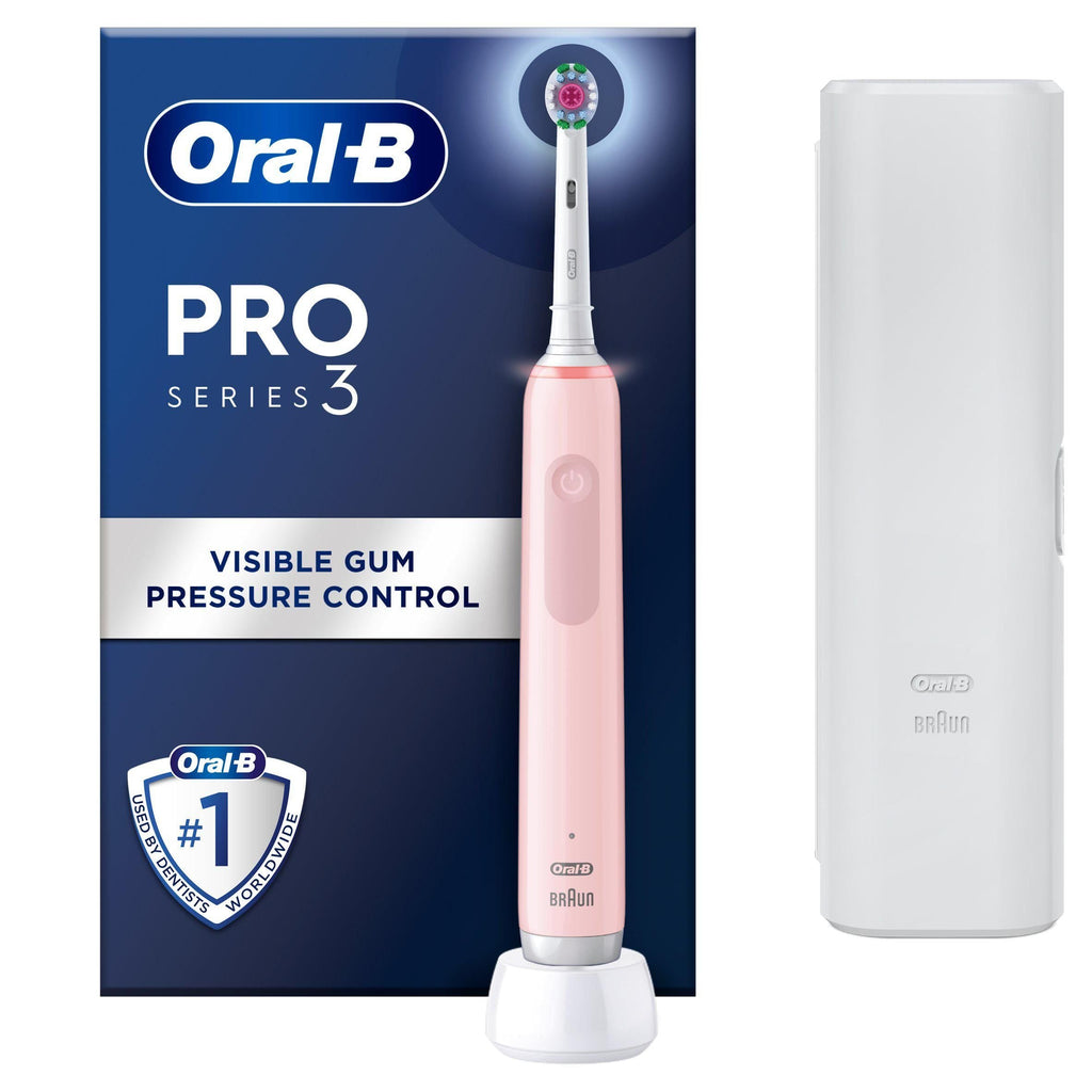 Oral-B Pro 3 - 3500 - rózsaszín elektromos fogkefe + utazási tok