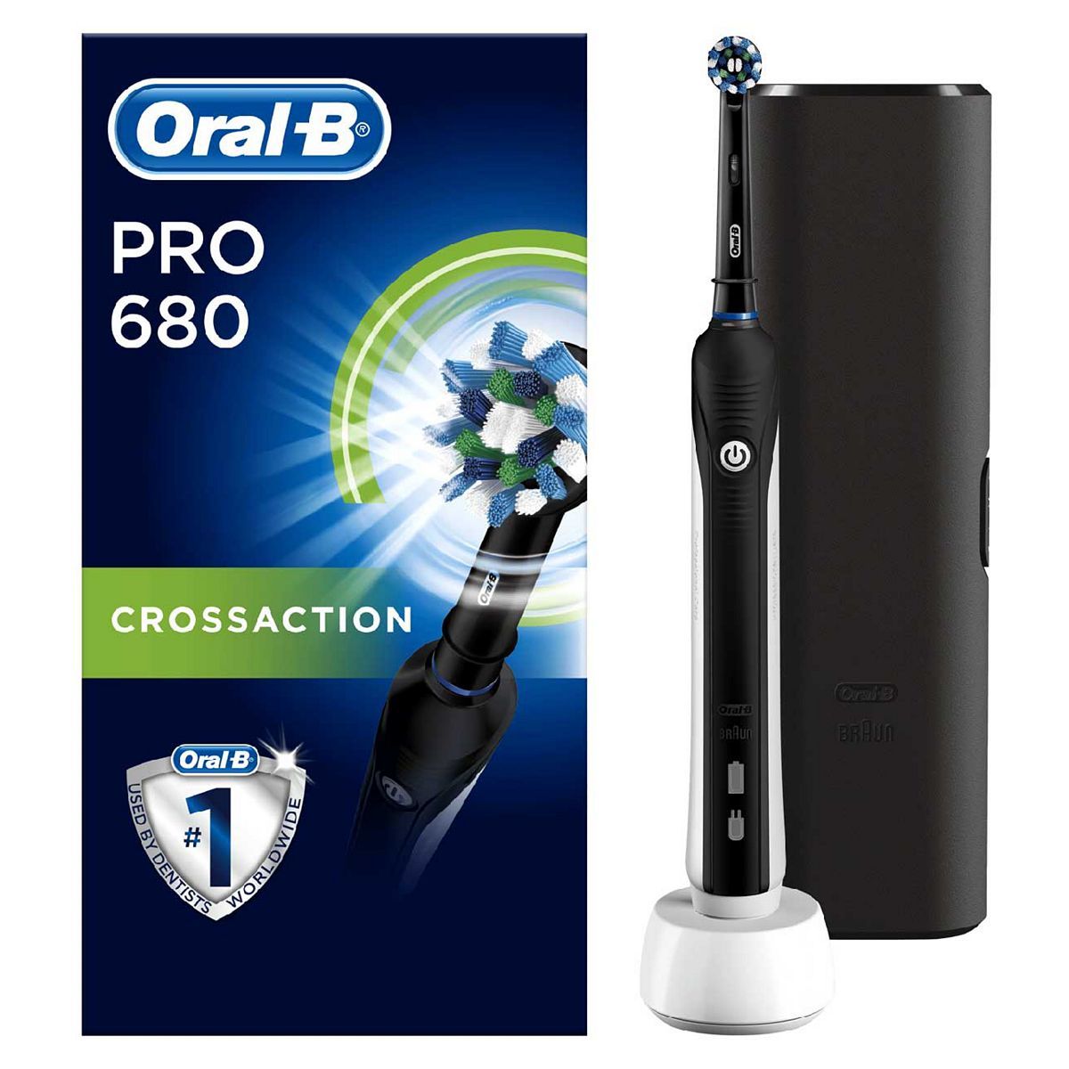 Oral-B Pro 680 Black CrossAction Electric Toothbrush - Limited Edition