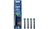 Oral-B Pro svarte elektriske tannbørstehoder - 4 stk