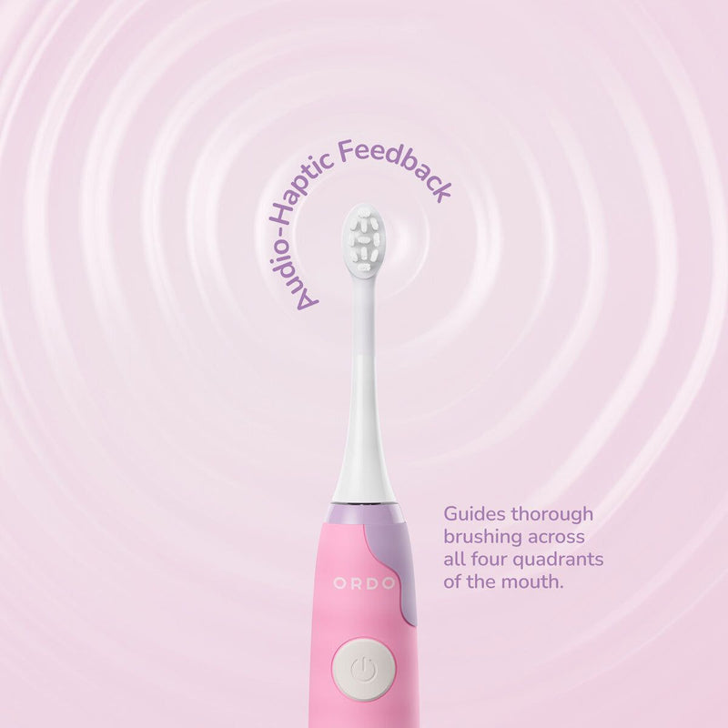 Ordo Squishmallows Patty The Cow Rechargeable Kids Toothbrush &amp;amp; 6 Brush Heads