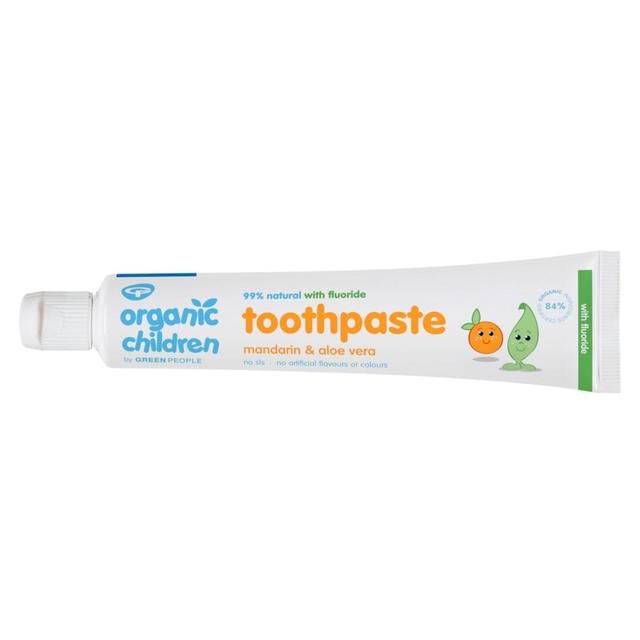 Organic Children Mandarin &amp;amp; Aloe Vera Fluoride Toothpaste   50ml