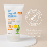 Organic Children SPF 30 Sun Cream Scent Free   150ml