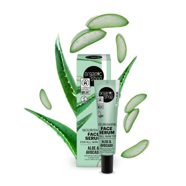 Organic Shop Nourishing Face Serum For All Skin Types 30ml