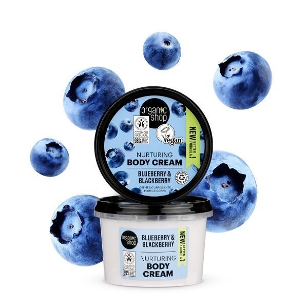 Organic Shop Nurturing Body Cream Blueberry&amp;amp;Blackberry 250ml