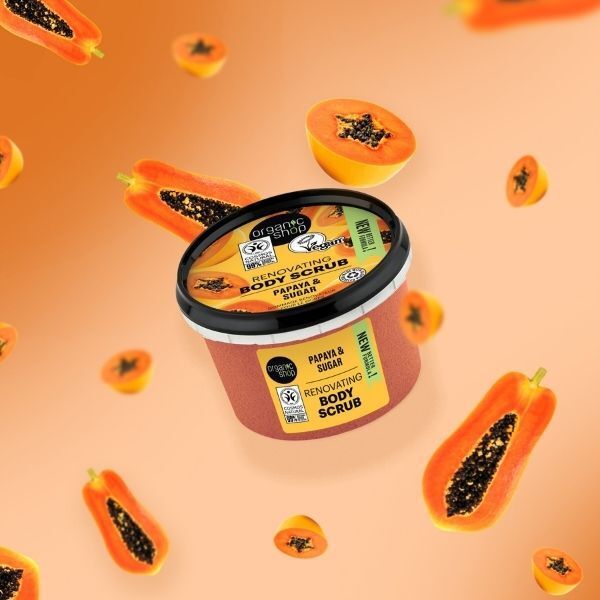 Organic Shop Renovating Body Scrub Papaya &amp;amp; Sugar 250ml