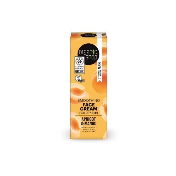 Organic Shop Smoothing Face Cream for Dry Skin 50ml
