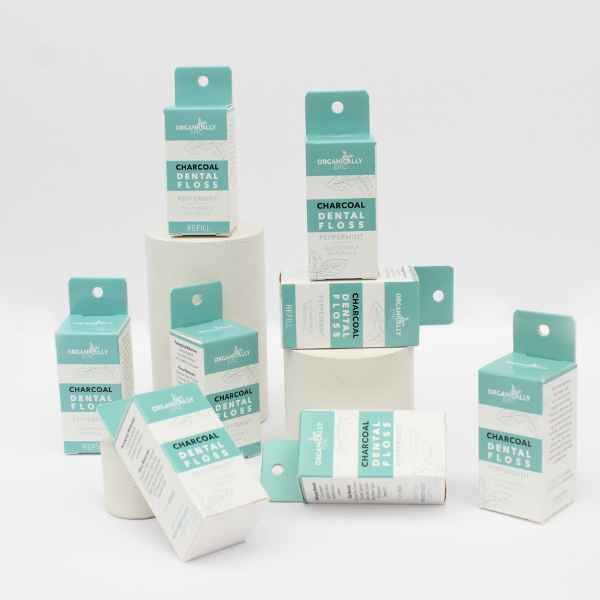 Organisk Epic Charcoal Dental Floss Refills x2 50 meter