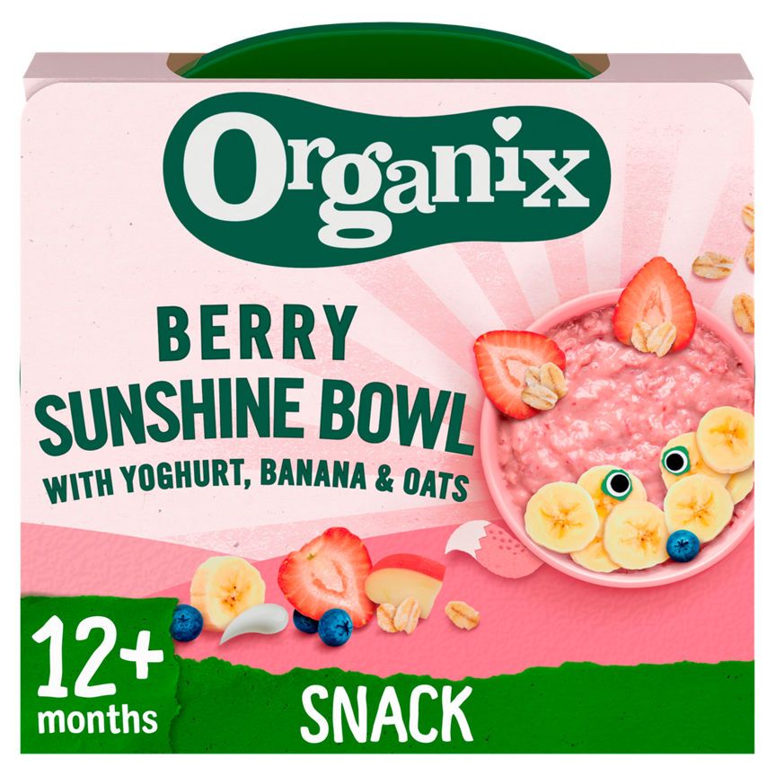 Organix Berry Sunshine Bowl med Yoghurt, Banan og Havre