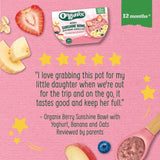 Organix Berry Sunshine Bowl With Yoghurt Banana &amp;amp; Oats Toddler Meal   120g