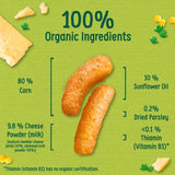 Organix Cheese &amp;amp; Herb Organic Puffs 10 mths+    15g