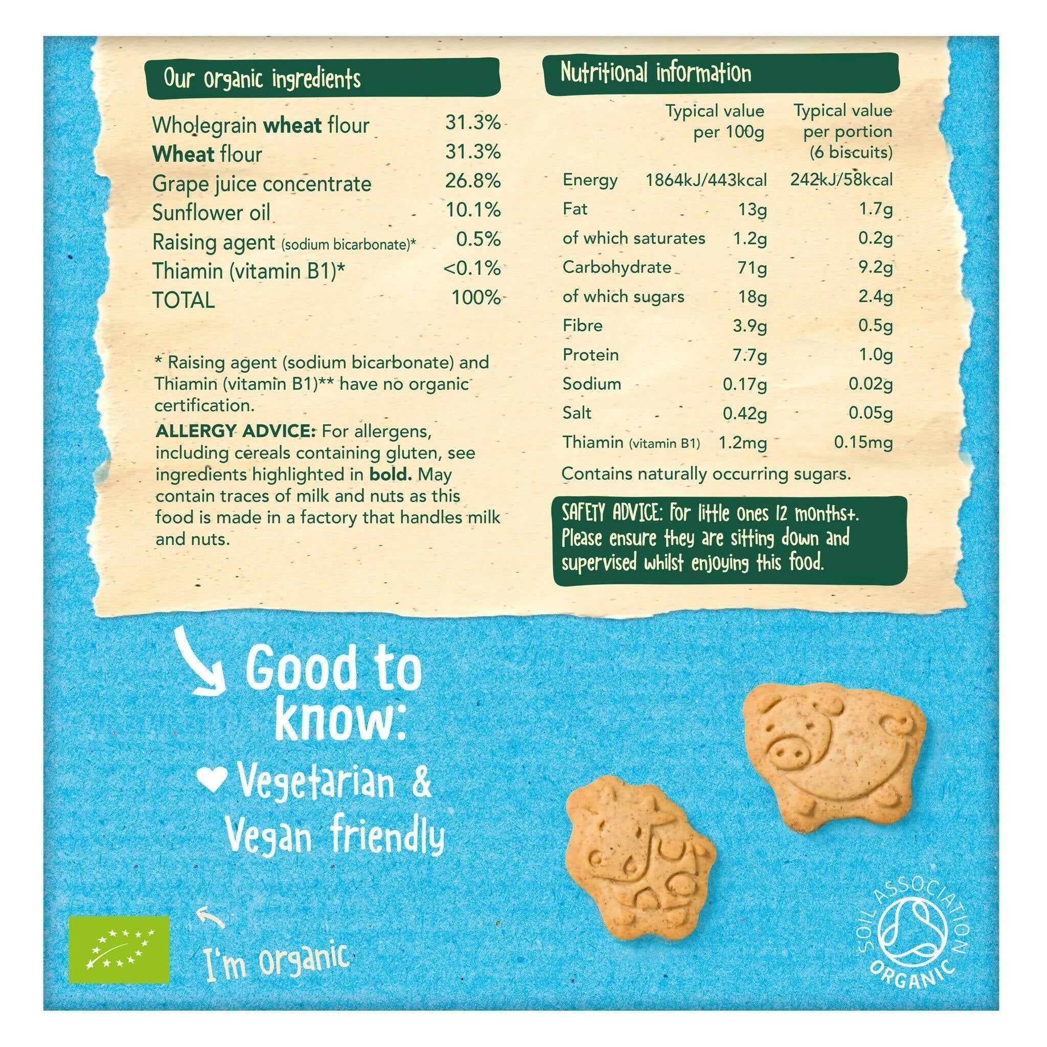 Organix Farm Animal Biscuits