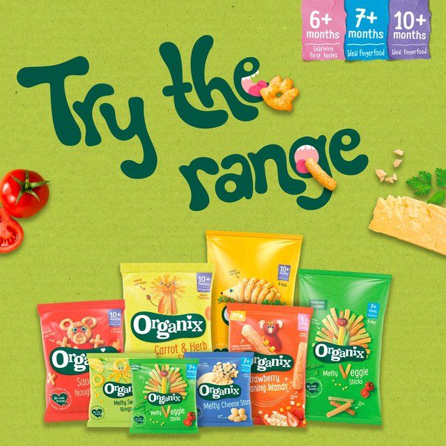 Organix Melty Sweetcorn Organic Rings Baby Snack 6 months+   20g