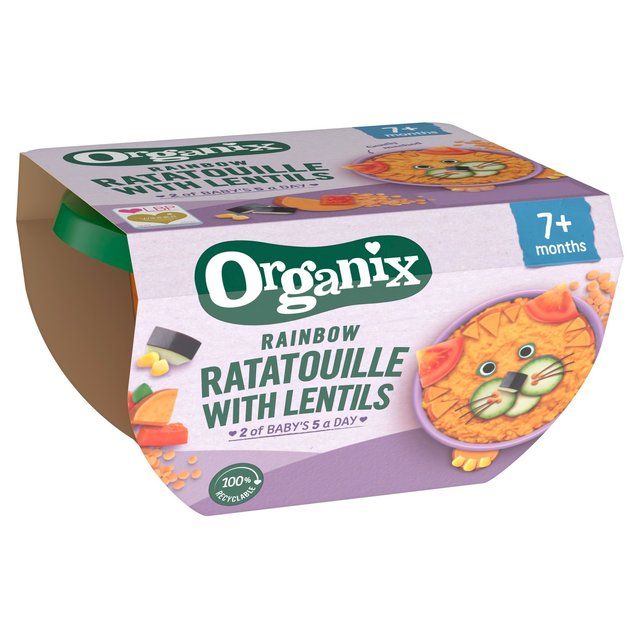 Organix Rainbow Ratatouille lencsével bébiétel 7 hónapos 130g
