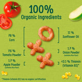 Organix Saucy Tomato Organic Noughts &amp;amp; Crosses 10 mths+ Multipack   4 x 15g