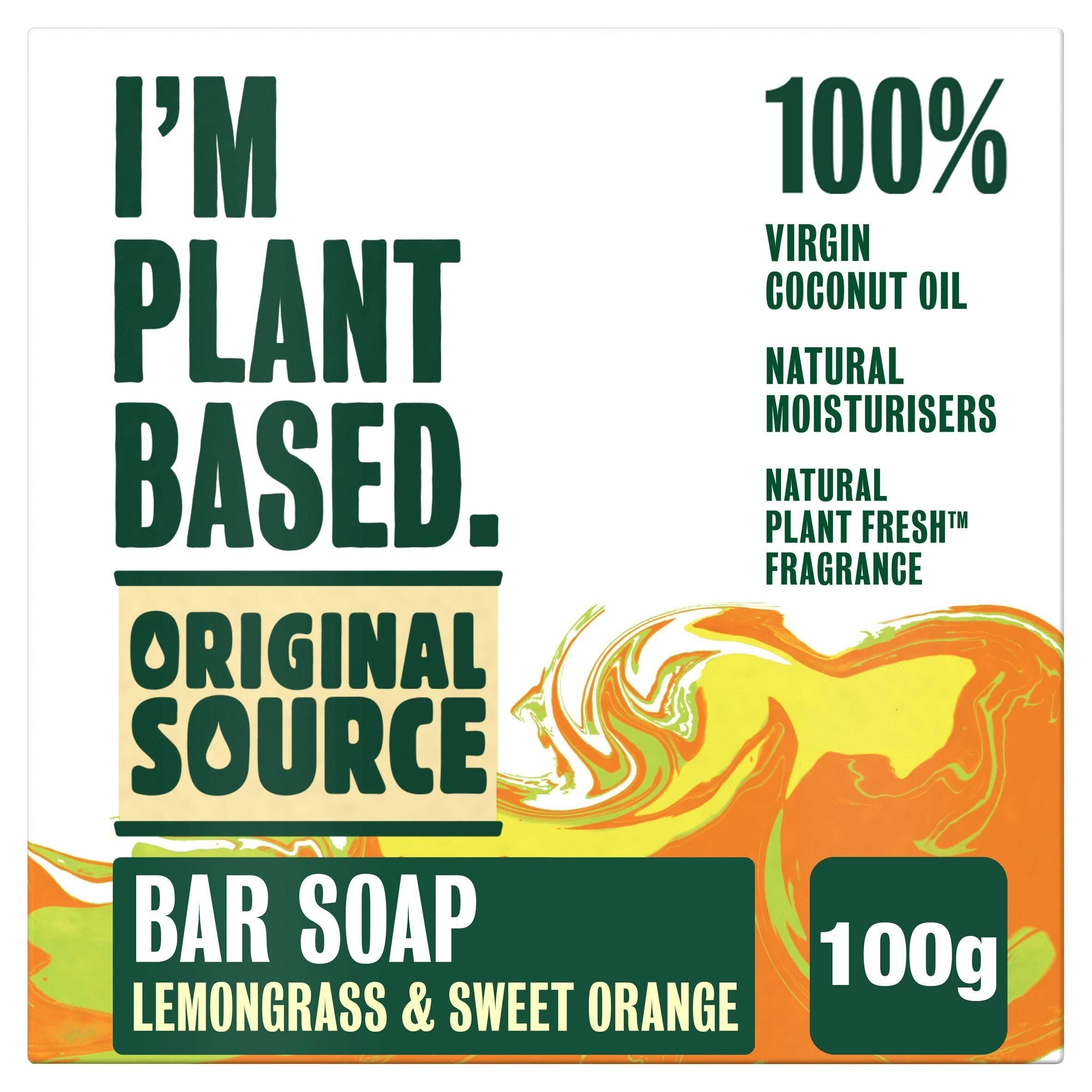 Original Source I'm Plant Based Lemongrass &amp;amp; Sweet Orange Bar Soap 100g