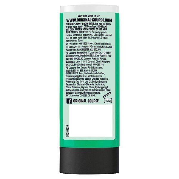 Original Source Mint &amp;amp; Tea Tree Shower Gel Body Wash 50ml