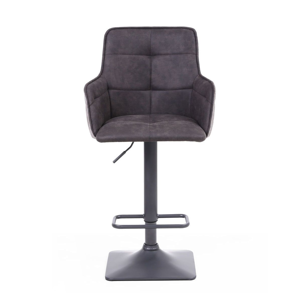 Orion Dark Grey Fabric Bar Stool, 2 Pack