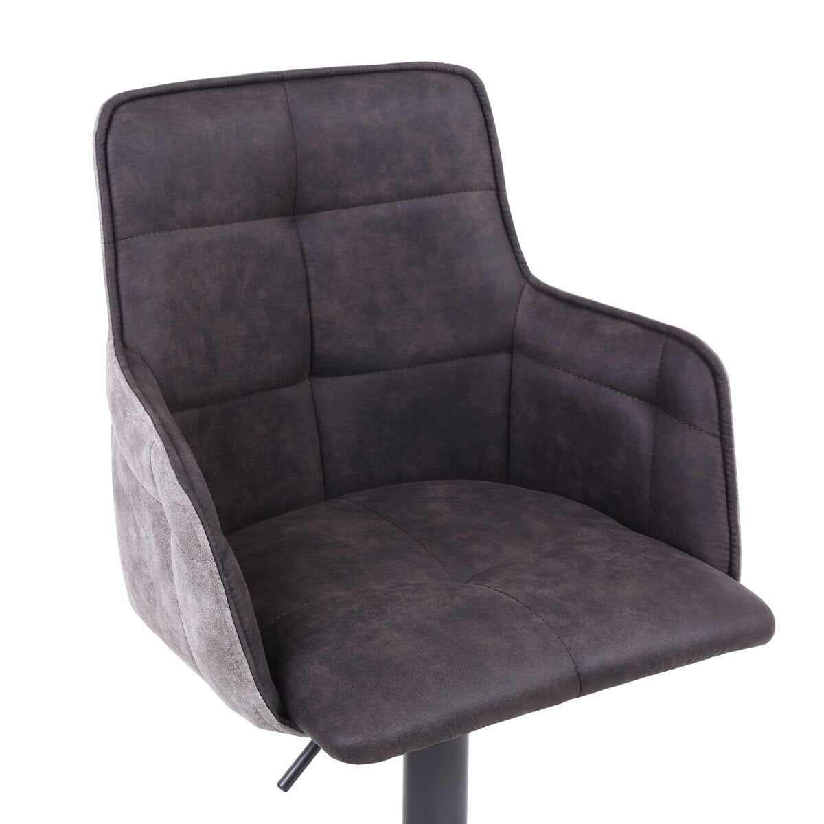 Orion Dark Grey Fabric Bar Stool, 2 Pack
