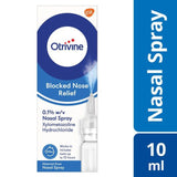 Otrivine Blocked Nose &amp;amp; Congestion Relief Nasal Spray   10ml