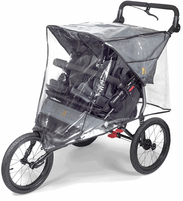 Out n About Nipper Sport double buggy raincover (British brand)