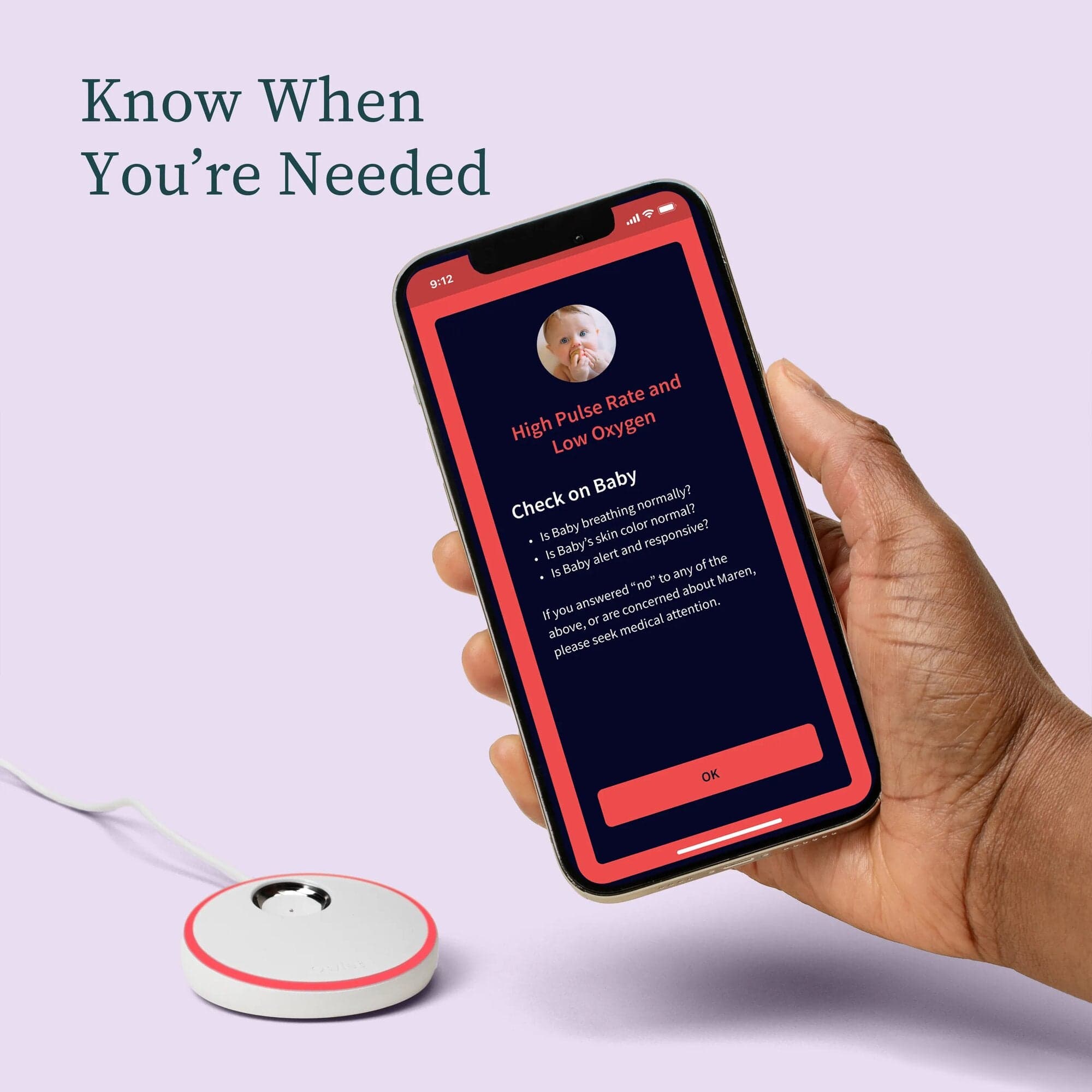 Owlet Dream Sock Bedtime Blue baby monitor (British brand)